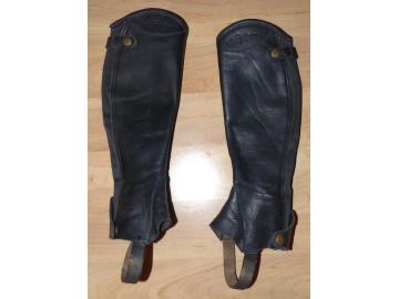Dyon Glattleder-Mini-Chaps, Gr. XS