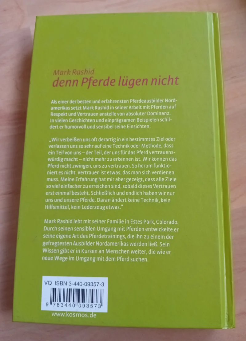 Buch ...denn Pferde lügen nicht